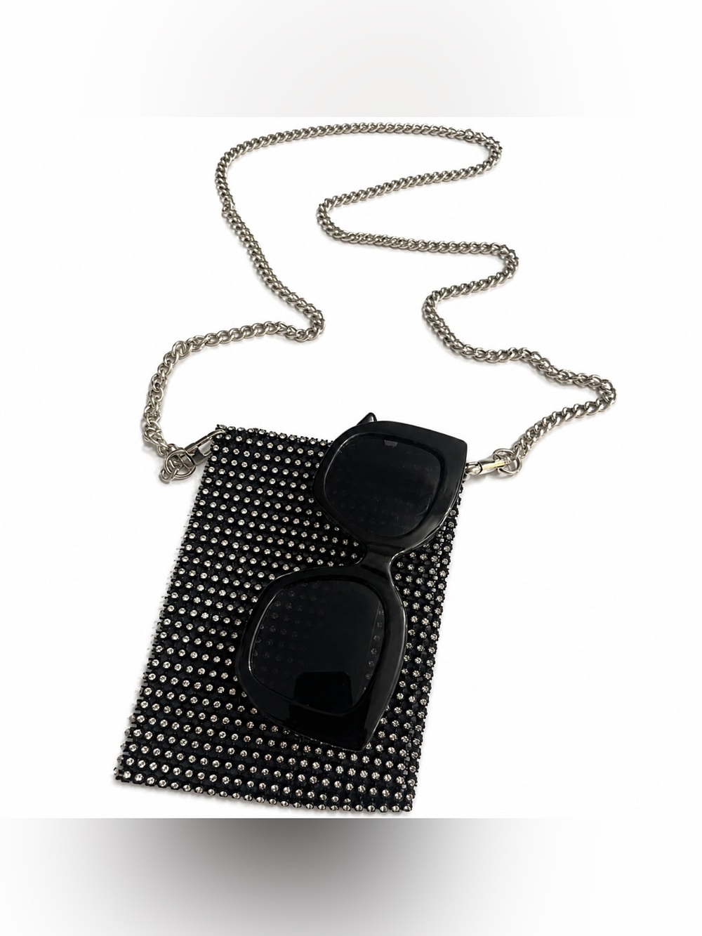 Mesh Rhinestone Mini Bag